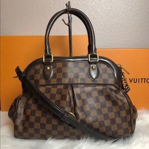 🎀Auth Louis Vuitton Damier Ebene Trevi PM 🧸